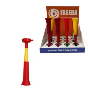 VUVUZELA TELESCOPICA BANDERA DE ESPAÑA (EXPOSITOR 12 UNIDADES)