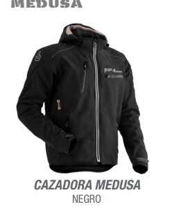 CAZADORA MEDUSA CON PROTECCIONES. NEGRO-ROJO-VERDE-AZUL-GRIS-