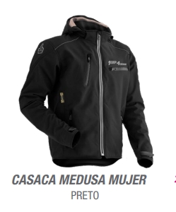 CAZADORA MEDUSA MUJER . NEGRO